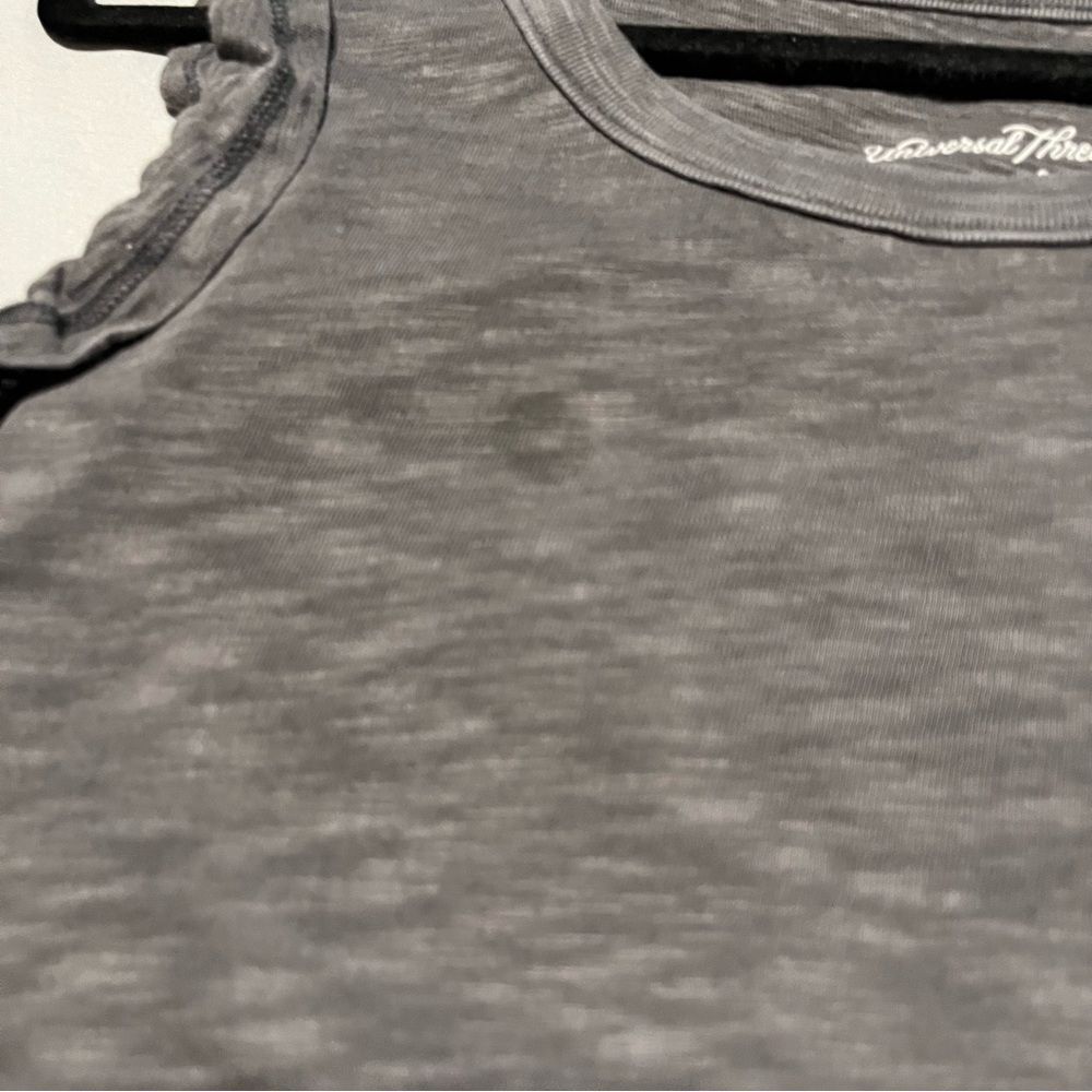 Universal Thread Gray Sleeveless Ruffle Shirt Dre… - image 8